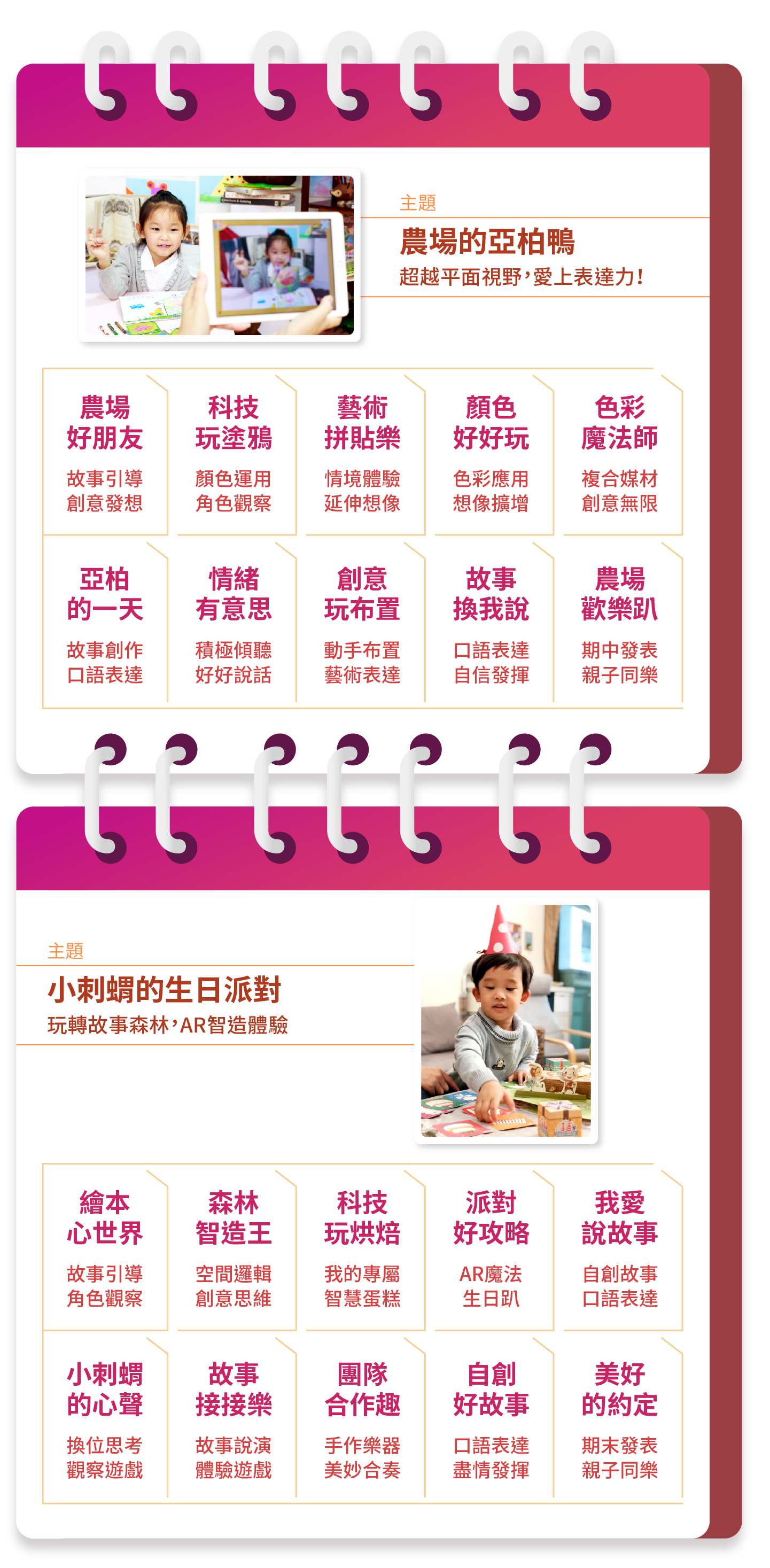815表達力課程主題 農場的亞柏鴨 小刺蝟的生日派對